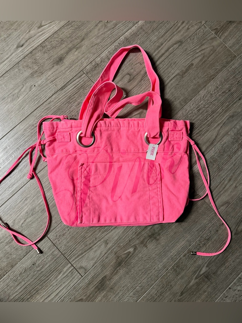 Victoria’s Secret PINK Canvas Flat-Bottom Tote Bag viral
